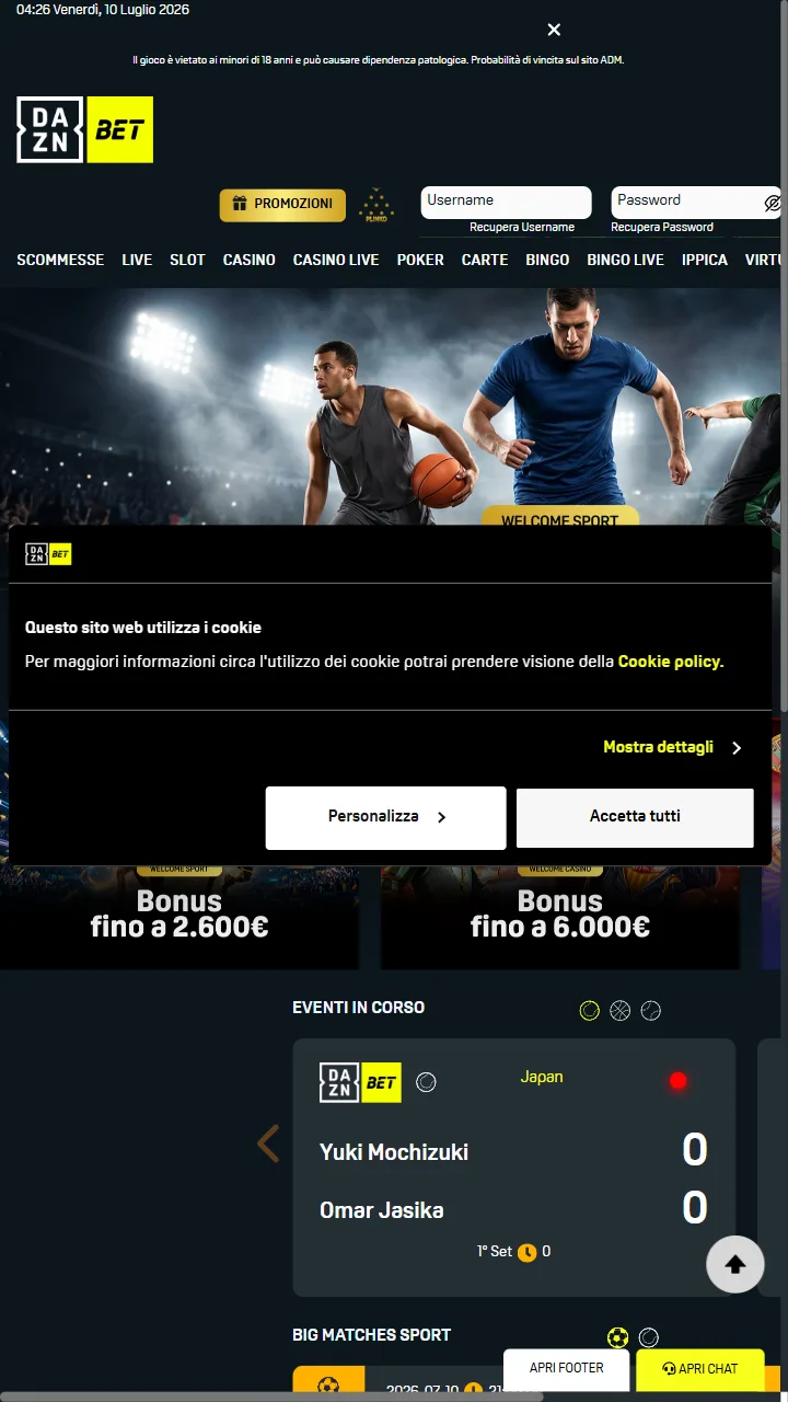 Captura 1 de DAZN Bet